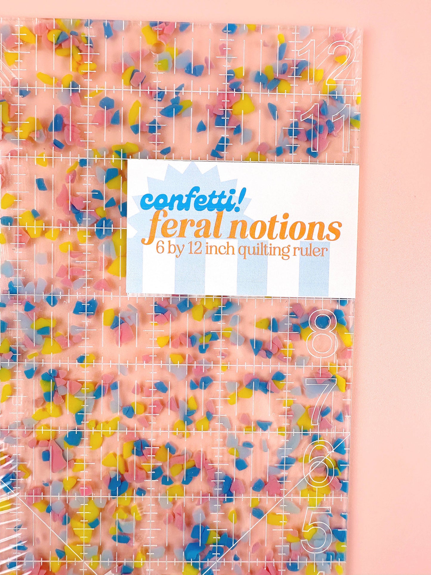 6" x 12" Quilting Ruler: Confetti