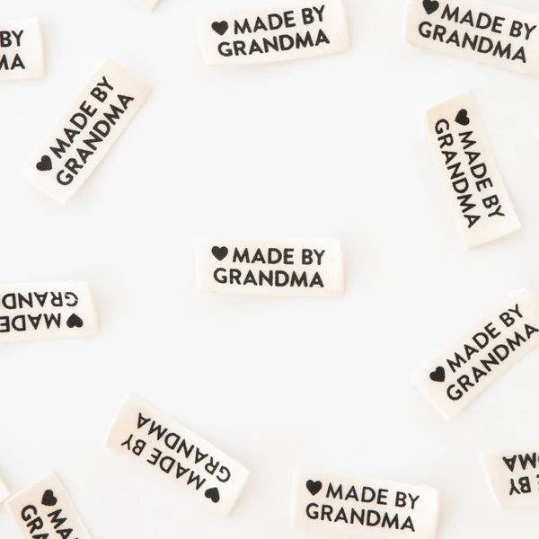 Made by Grandma Organic Cotton Labels by Sarah Hearts