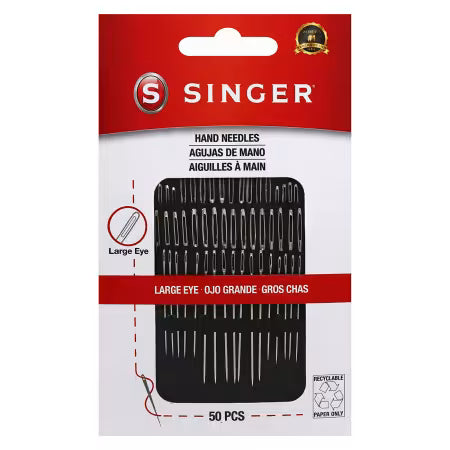 SINGER Large Eye Hand Needles Assorted Sizes