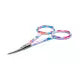 4in Forged Embroidery Scissors, Curved Tip - Floral Printed Handle