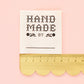 Sewing Woven Labels: Write In Handmade By: