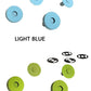 Colorful Magnetic Snaps: Light Blue