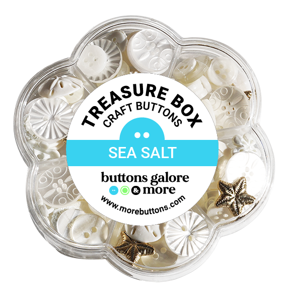 Sea Salt Treasure Box – Designer Buttons by Buttons Galore & More 🌊✨
