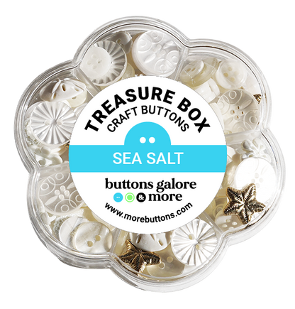 Sea Salt Treasure Box – Designer Buttons by Buttons Galore & More 🌊✨