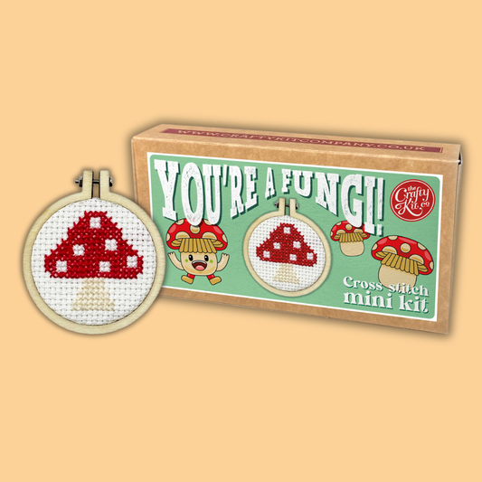 Mini Matchbox Cross Stitch Kit: You're a Fungi!