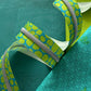 Lime Pebble Zipper Tape with Nickel Teeth