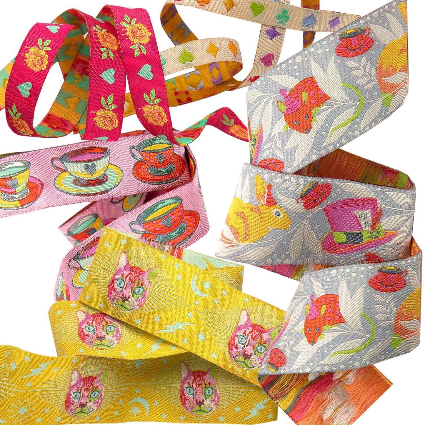 Tula Pink - Curiouser & Curiouser Ribbon Pack – Wonder (5 yds Total)