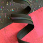 Black Zipper Tape with Rainbow Teeth