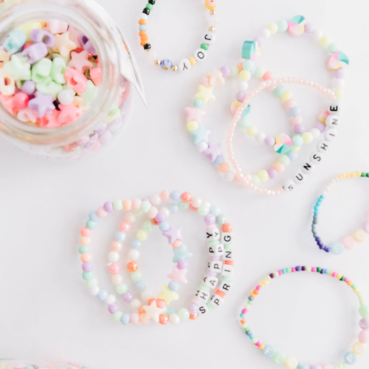 Pastel Friendship Bracelet Bead Kit
