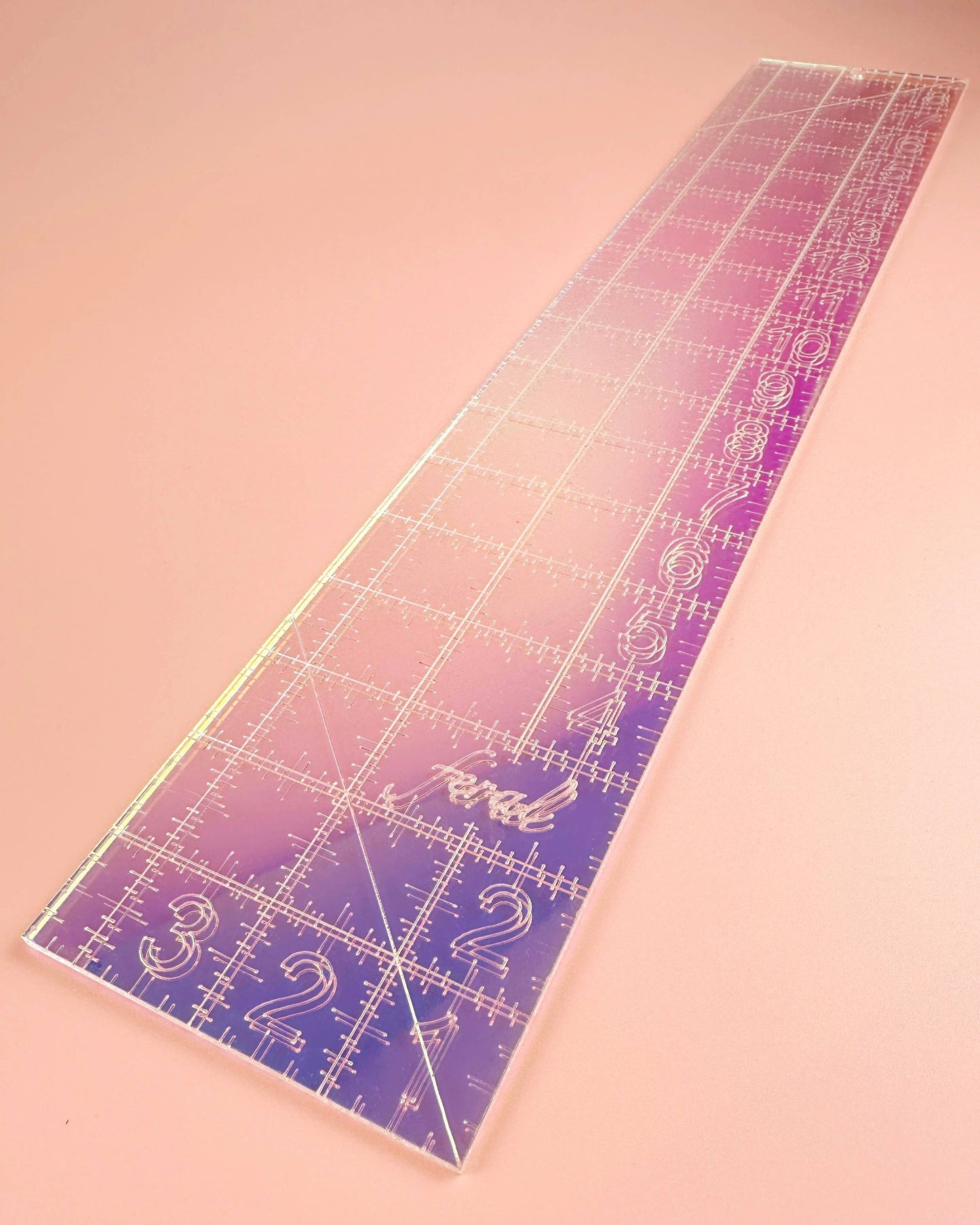 Fat Quarter Quilting Ruler : Iridescent