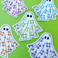 Quilt Ghost Stickers – Pink