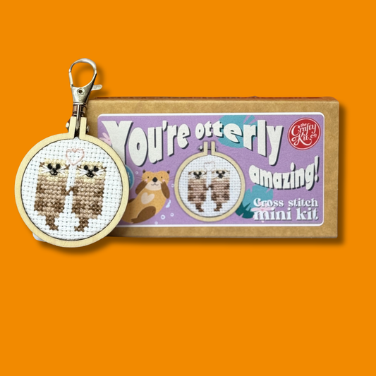 Mini Matchbox Cross Stitch Kit: You're otterly amazing!
