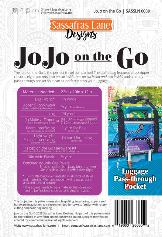 JoJo on the Go Duffle Bag Pattern: Paper Pattern