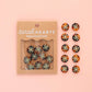 Small Quilt Star Buttons – Pack of 10