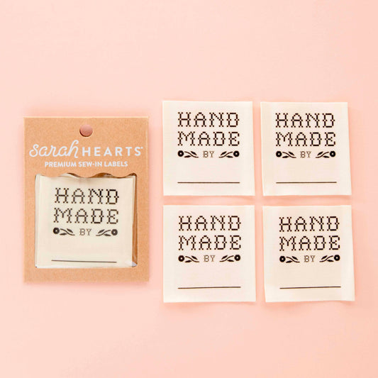 Sewing Woven Labels: Write In Handmade By: