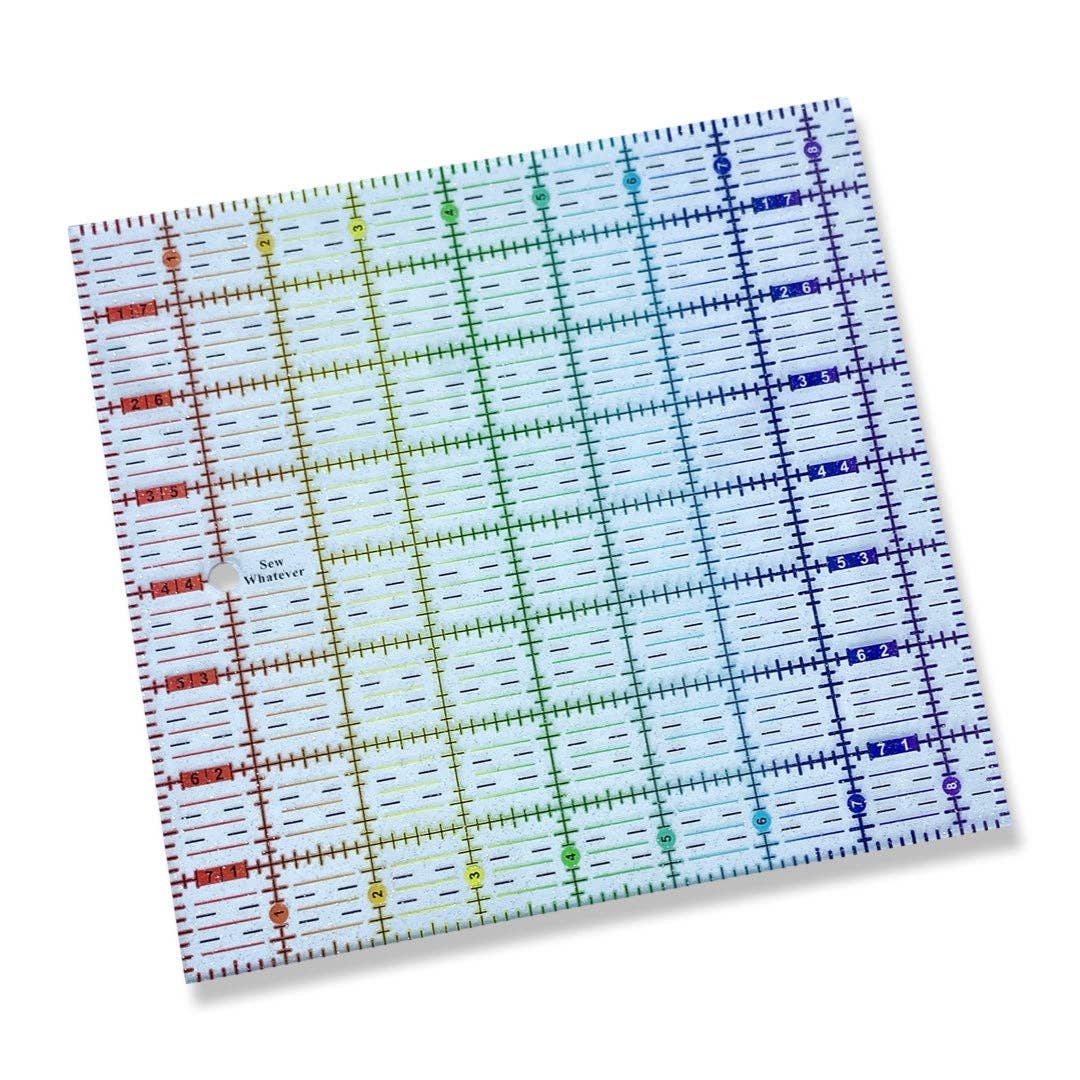 Rainbow Gradient | Glitter  - 8.5” x 8” Ruler