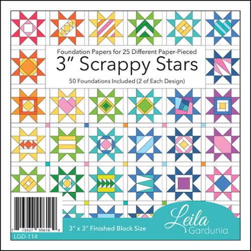 3" Scrappy Stars Foundation Pad by Leila Gardunia