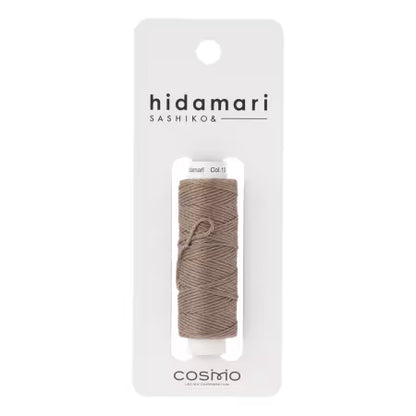 Cosmo Hidamari Sashiko Solid Thread 30 Meters Pale Taupe