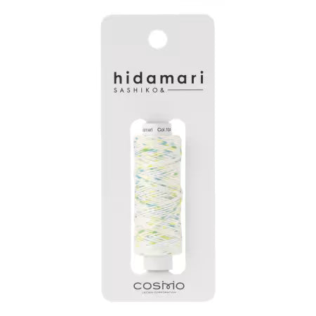 Cosmo Hidamari Sashiko Variegated Thread 30 Meters Yellow Green