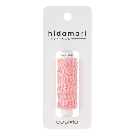 Cosmo Hidamari Sashiko Variegated Thread 30 Meters Strawberry Milk