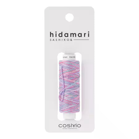 Cosmo Hidamari Sashiko Variegated Thread 30 Meters Cotton Candy