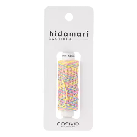 Cosmo Hidamari Sashiko Variegated Thread 30 Meters Rainbow Sorbet