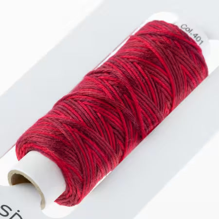 Cosmo Hidamari Sashiko Variegated Thread 30 Meters Cranberry Red