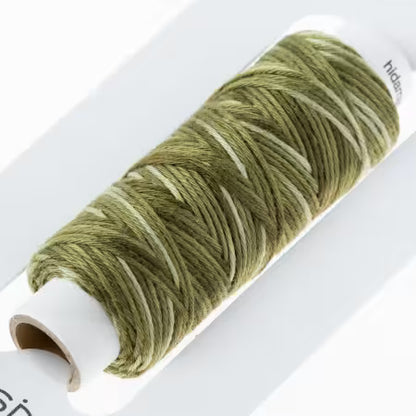 Cosmo Hidamari Sashiko Variegated Thread 30 Meters Forest Moss
