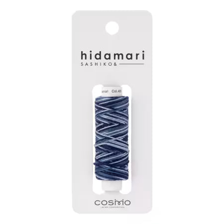 Cosmo Hidamari Sashiko Variegated Thread 30 Meters Deep Ocean