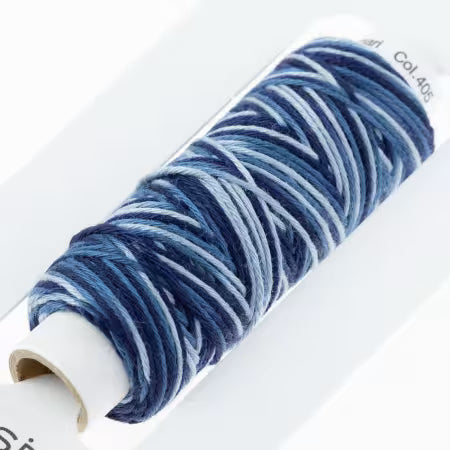 Cosmo Hidamari Sashiko Variegated Thread 30 Meters Deep Ocean
