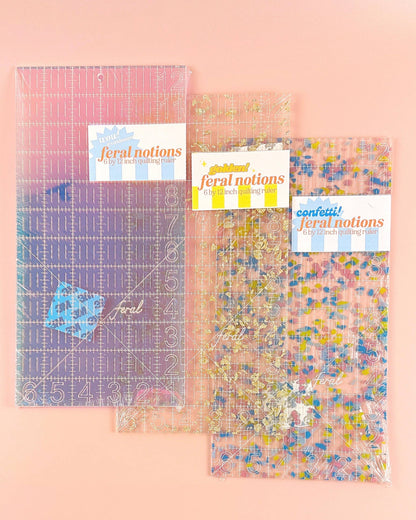 6 x 12 Quilting Ruler: Golden