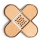 Embroidered Iron-On Patch: Bandage