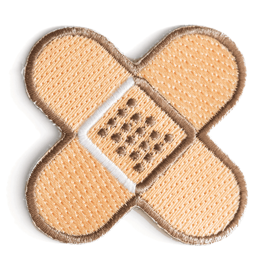 Embroidered Iron-On Patch: Bandage