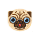 Embroidered Sticker Patch: Pug Dog