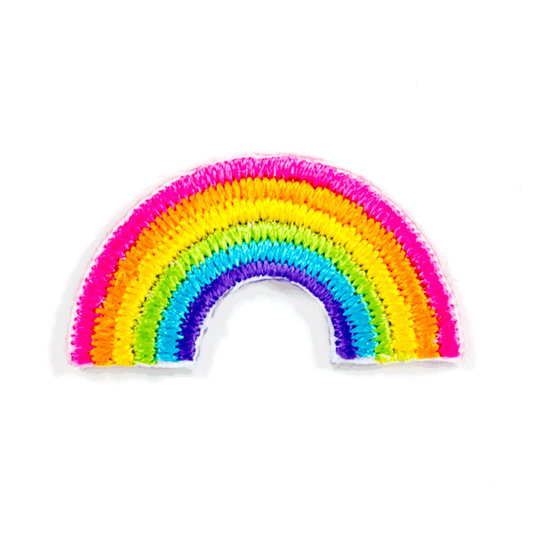 Embroidered Sticker Patch: Rainbow