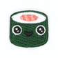 Embroidered Sticker Patch: Sushi Face