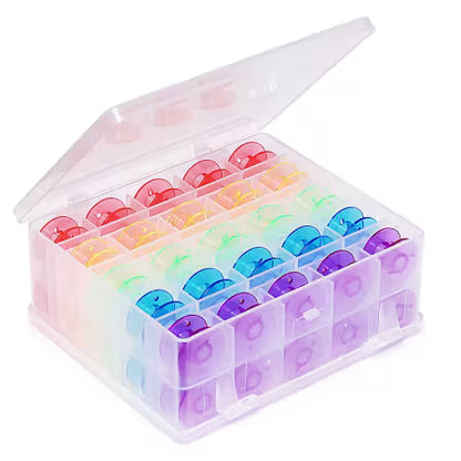 Double-Sided Bobbin Box with 50 Bobbins