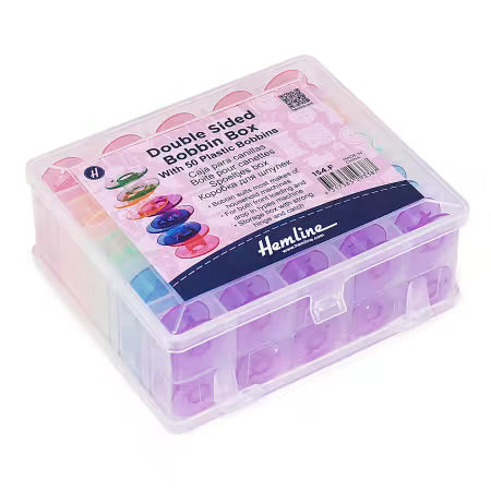 Double-Sided Bobbin Box with 50 Bobbins