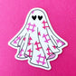 Quilt Ghost Stickers – Pink