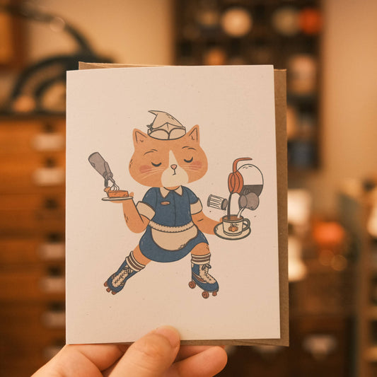 Greeting Card: Witchy Diner Server