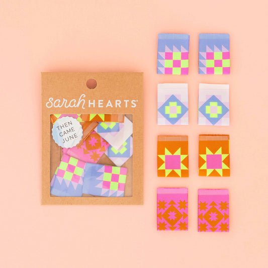 Woven Sewing Labels: Then Came June Quilt Blocks