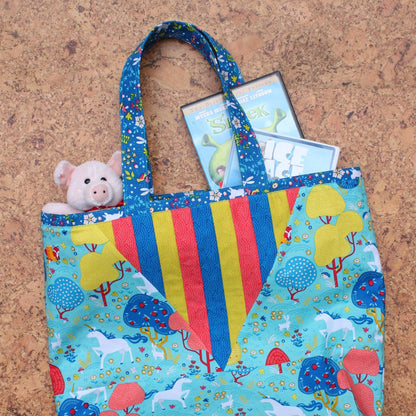 Teddy Tote Bag Pattern: Printed