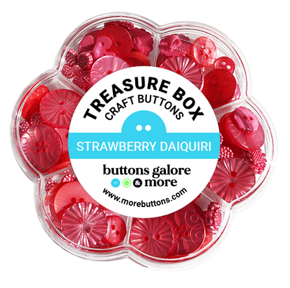 Strawberry Treasure Box – Designer Buttons by Buttons Galore & More 🍓✨