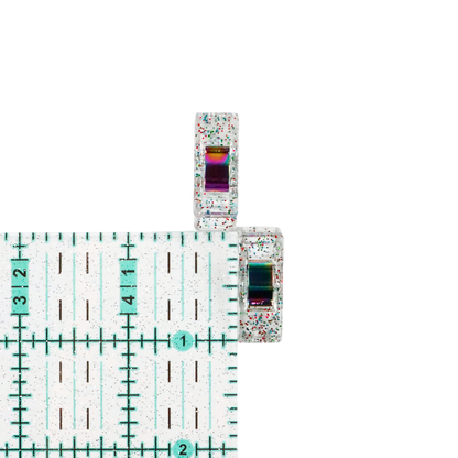 Clear Glitter Clips | Pack of 25