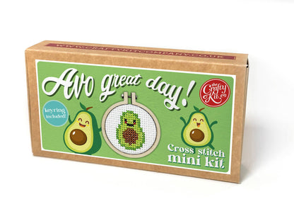 'Avo Great Day!' Mini Matchbox Cross Stitch Kit