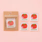 Handmade Large Sewing Labels: Tomato Pin Cushion