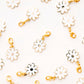 Sewing Machine Removable Zipper Charm: White Daisy