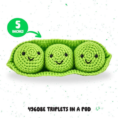 Bucilla Amigurumi Crochet Kit - Triplets in a Pod