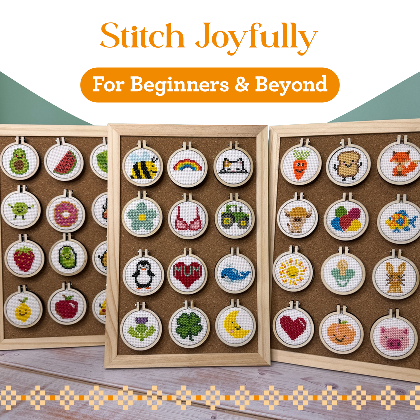 'Avo Great Day!' Mini Matchbox Cross Stitch Kit