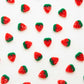 Small Strawberry Buttons – Pack of 10
